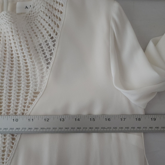 A.L.C. Allie Crochet Inset Flare Sleeve Shift Dress - Picture 10 of 12